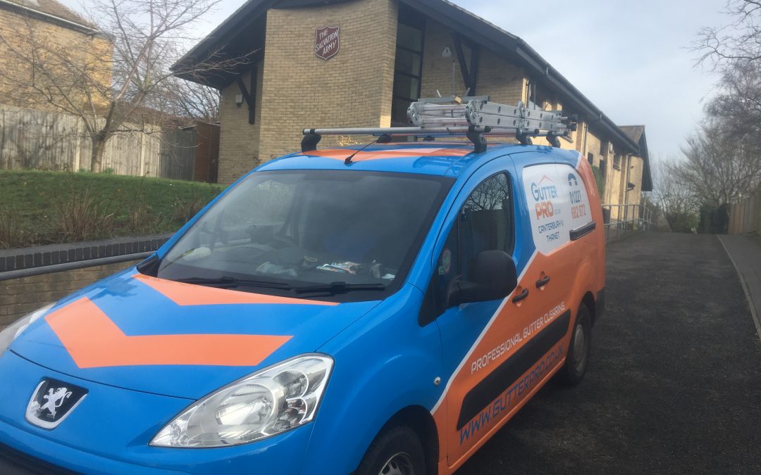 A Gutter Cleaning in Minster